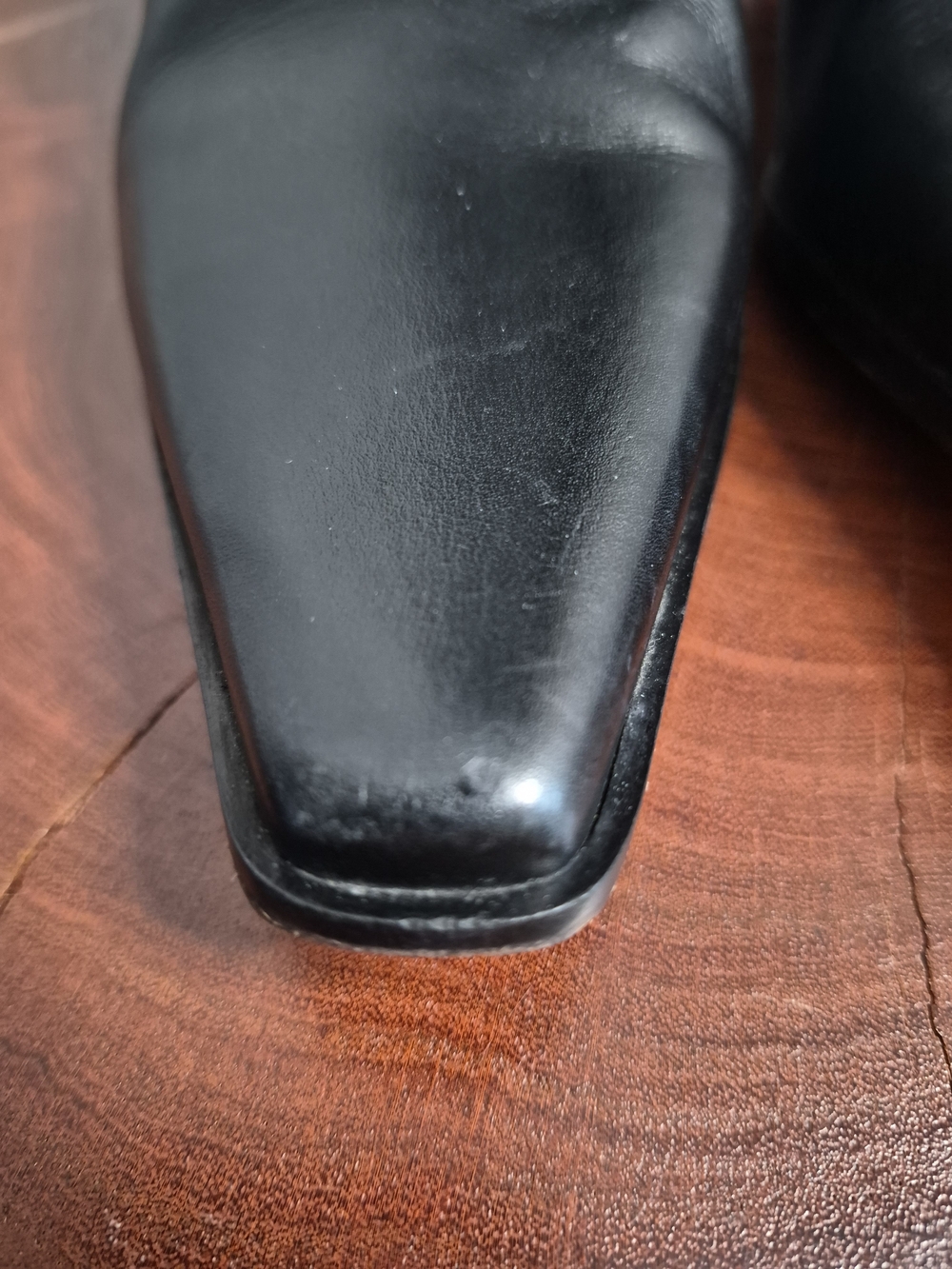 Coach Adrianna Black Leather Knee-High Boots with Buckle - 7.5 - Picture 7 of 8